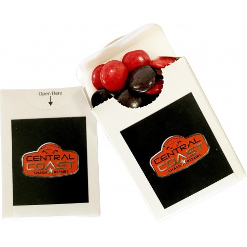 Flip Lid Cardboard Box with Choc Beans 25g